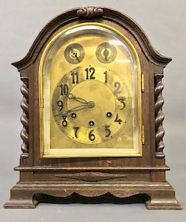 German Mahogany Cased Bracket Chime Clock