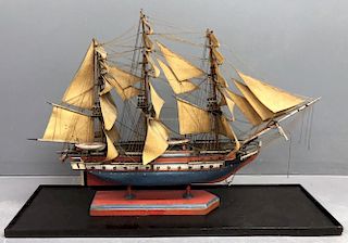 Square Rigged Wood Ship Model