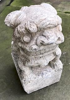 Chinese Carved Stone Foo Dog