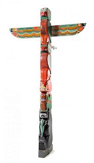 Anonymous, Late 20th Century, An Ottawa Indian Folk Art Totem