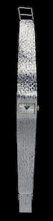 An 18 Karat White Gold Wristwatch, Rado,