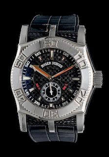 A Limited Edition Stainless Steel and White Gold Ref. SE46 14 9 K9.53R 'Easy Diver' Wristwatch, Roger DuBuis,