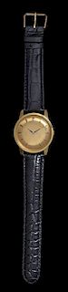 An 18 Karat Yellow Gold Wristwatch, GŸbelin,