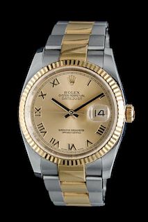 A Stainless Steel and Yellow Gold Ref. 116233 Datejust Wristwatch, Rolex,