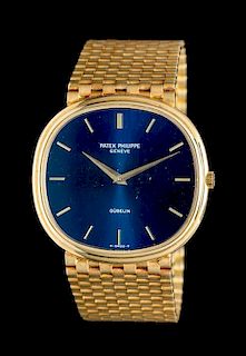 * An 18 Karat Yellow Gold Ref.3739/2 'Golden Ellipse' Wristwatch, Patek Philippe for Gubelin,