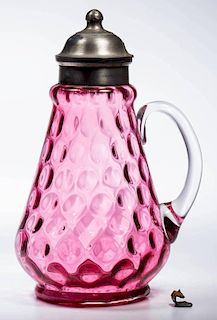 INVERTED THUMBPRINT - TAPERED SYRUP PITCHER