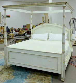Woodland Furniture king size rustic canopy bed