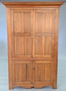 Primitive corner cupboard with four doors early 19th century