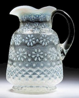 CHRISTMAS SNOWFLAKE - RIBBED WATER PITCHER