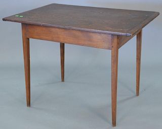 Federal work table, circa 1800. ht. 28 1/2in. top: 28" x 39".
