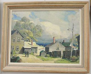 Grif Teller (1899-1993) oil on canvas, Bailey's Island, Maine, signed lower right: Grit Teller, 23 1/4" x 30".