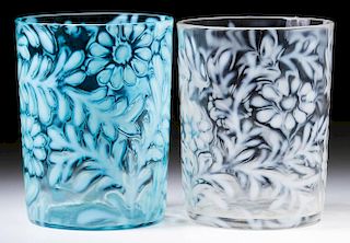 DAISY AND FERN TUMBLERS, LOT OF TWO