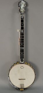 Liberty Buckdancer five string banjo by Bob Flesher