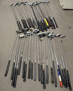 Group of 43 new and vintage metal shaft golf clubs including Wilson 8802, Wilson Sam Snead, Sportsman Wizard 600, Tommy Armor