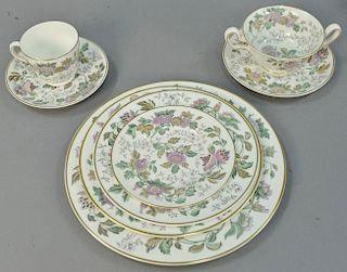 Wedgwood Avon dinnerware set, service for five, fifty-eight total pieces