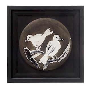 * Pablo Picasso, (Spanish, 1881-1973), Deux oiseaux no. 95, 1963