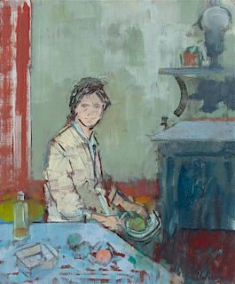 * John Heliker, (American, 1909-2000), In the Kitchen, 1992