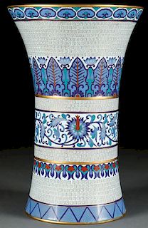 A CHINESE MING STYLE CLOISONNÉ ENAMEL AND GILT