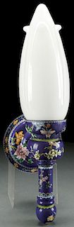 A CHINESE CLOISONNÉ ENAMELED WALL SCONCE