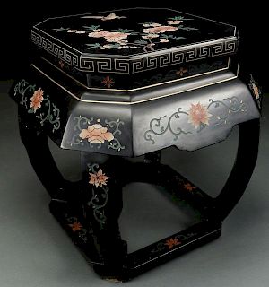 A CHINESE COROMANDEL LACQUERED STAND