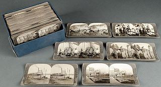 A GROUP OF 89 MOSTLY KEYSTONE STEREOVIEW CARDS