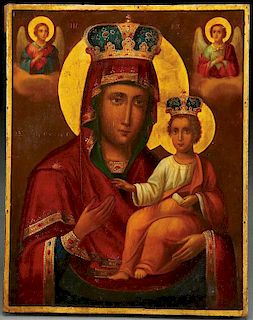 A RARE MOLDAVIAN ICON OF THE MOTHER OF GOD