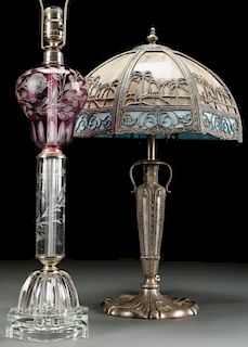 A PAIR OF VINTAGE TABLE LAMPS