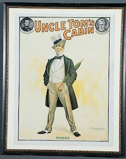 AN UNCLE TOM’S CABIN ADVERTISING POSTER