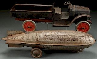 TWO EARLY STEELCRAFT TOYS, EARLY 20TH CENTURY