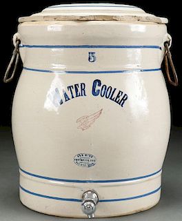 A RED WING 5 GALLON STONEWARE WATER COOLER