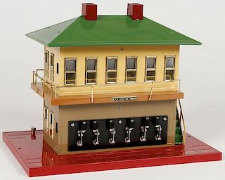 AN MTH STANDARD GAUGE ELECTRIC CONTROL STATION