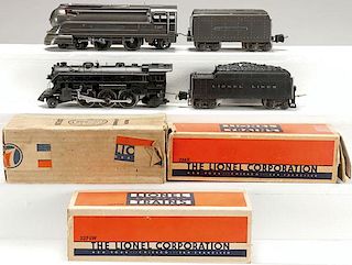 TWO LIONEL LOCOMOTIVE AND TENDERS