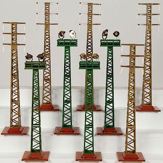 A COLLECTION OF MODERN LIONEL FLOOD LIGHT