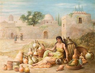 Margaret Murray Cookesley, (British, c. 1850-1927), Pottery Seller