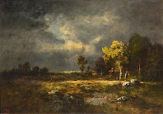Attributed to Narcisse Virgile Diaz de la Pena, (French, 1808-1876), Landscape