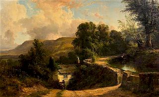 * John Frederick Tennant, (British, 1796-1872), Old Waterway, North Wales