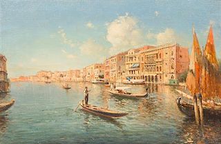 Nicholas Briganti, (Italian, 1861-1944), Venetian Scene