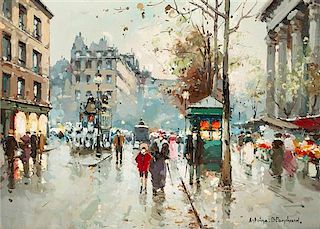 Antoine Blanchard, (French, 1910-1988), Place de la Madeleine