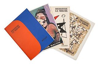 [DERRIÈRE LE MIROIR]. Four deluxe limited edition issues of DERRIÈRE le Miroir, comprising: Kelly, Bacon, Calder, a