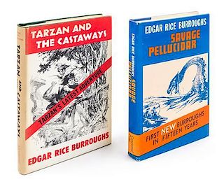 BURROUGHS, Edgar Rice (1875-1950).  5 works in 5 volumes, including 4 FIRST EDITIONS, original publisher's bindings and dust