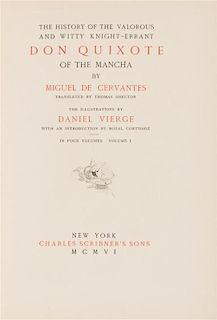 * CERVANTES SAAVEDRA, Miguel de . Don Quixote. New York, 1906-1907. Daniel Vierge, illustrator. LIMITED EDITION.