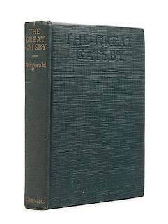 * FITZGERALD, F. Scott (1896-1940). The Great Gatsby. New York: Charles Scribner's Sons, 1925.  FIRST EDITION, FIRST PRINTING