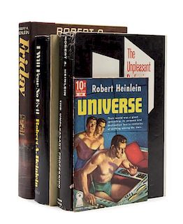 HEINLEIN, Robert (1907-1988). A group of 5 works by Robert Heinlein, all FIRST EDITIONS.