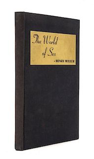 * MILLER, Henry (1891-1980). The World of Sex. N.p.: Printed by J.H.N. for Friends of Henry Miller, n.d.  LIMITED EDITION SIG