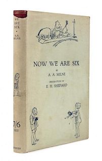 MILNE, Alan Alexander (1882-1956). Now We Are Six. London: Methuen & Co., 1927.