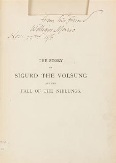 MORRIS, William (1834-1896). The Story of Sigurd the Volsung and the Fall of the Niblungs. London: Ellis and White, 1877 [187