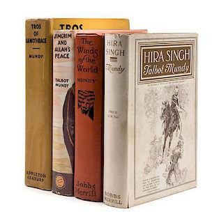 MUNDY, Talbot. A group of 4 works, all FIRST EDITIONS.