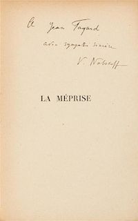 * NABOKOV, Vladimir (1899-1977). La M-prise. [Despair.] Paris: Gallimard, 1939. PRESENTATION COPY. A SUPERB ASSOCIATION