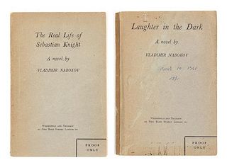 * NABOKOV, Vladimir (1899-1977). Two advance proof copies of The Real Life of Sebastian Knight and Laughter in the Dark.