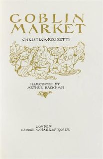 RACKHAM, Arthur, illustrator. -- ROSSETTI, Christina (1830-1894). Goblin Market. London: George G. Harrap & Co., 1933.